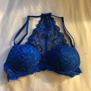 ROYAL BLUE BRA FROM PINK.